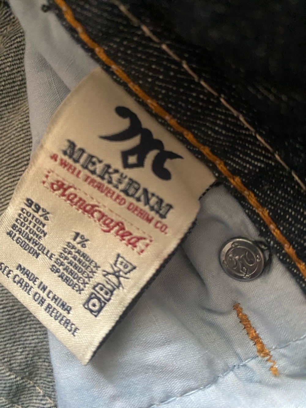 MEK denim jeans bootcut size 26/34 - Picture 5 of 8